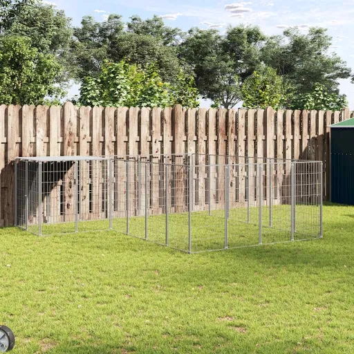 Perrera Plateada 8,47 m² Acero
