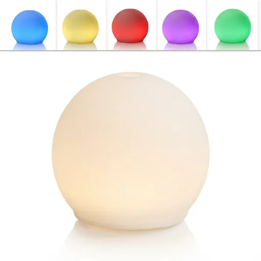 El Difusor Ambientador Redondo Blanco Con LED