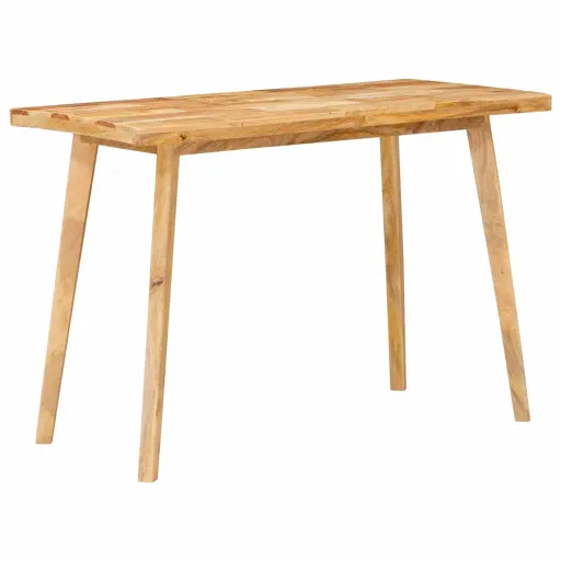 Mesa de Comedor Natural 100 x 55 x 75 cm Madera de Mango Maciza