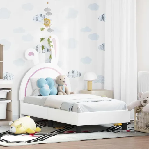 Estructura de Cama Para Niños Pequeños Con Cabecera 70 x 140 cm