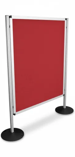 Biombos Modulares 120x150cm Doble Cara Rojo Tejido