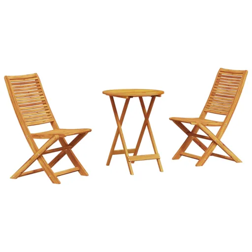 Conjunto de Bistro Plegable   Marrón (3 pcs)