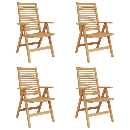Silla de Jardín   Marrón 52 x 64.5 x 108 cm (4 pcs)