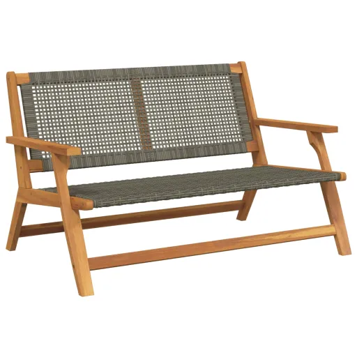 Muebles de Jardín Gris 122 x 78 x 73 cm Madera de Acacia Sólida