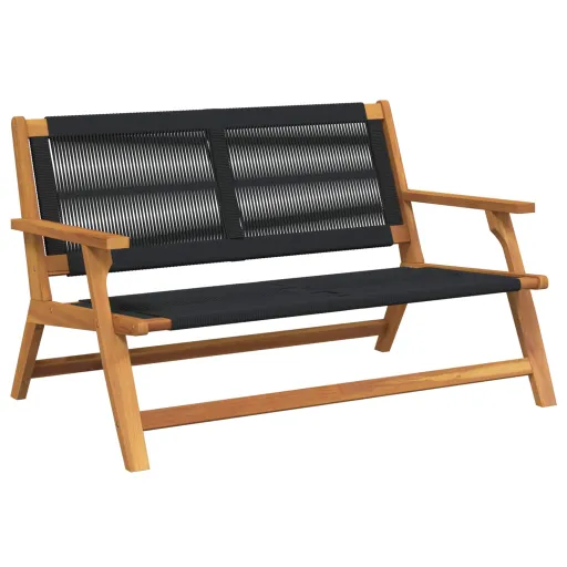 Muebles de Jardín Negro 122 x 78 x 73 cm