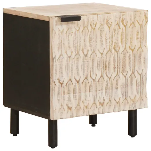 Armario de Noche 40 x 33 x 46 cm Madera de Mango Maciza