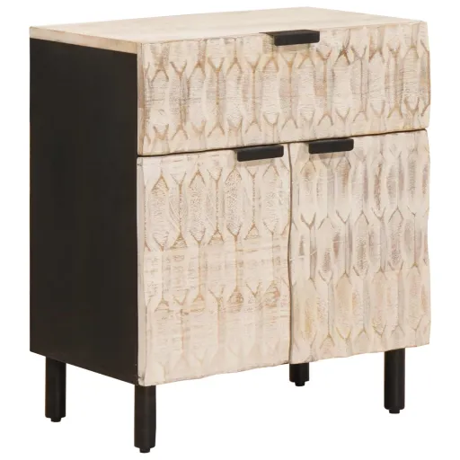 Armario de Noche 50 x 33 x 60 cm Madera de Mango Maciza