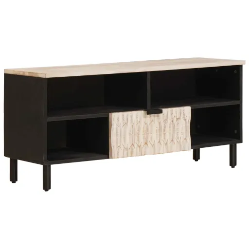 Mueble de TV Con Cajón Acabado de Lavado 100 x 33 x 46 cm