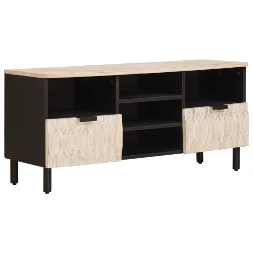 Mueble de TV Con Cajón Acabado de Lavado 100 x 33 x 46 cm