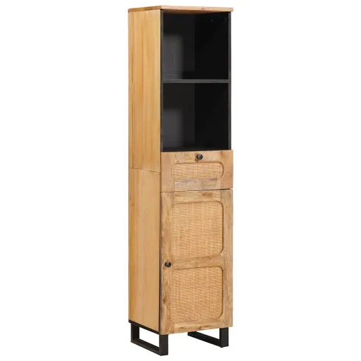 Mueble de Cuarto de Baño Con Estante Marrón 38 x 33 x 160 cm