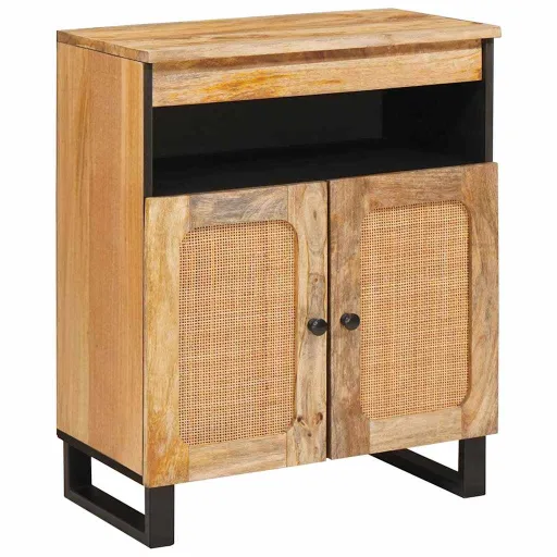 Aparador Marrón 60 x 33 x 75 cm Madera de Mango Maciza