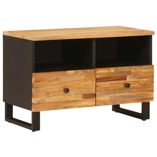 Mueble de TV Marrón 70 x 33 x 46 cm Madera de Mango Maciza