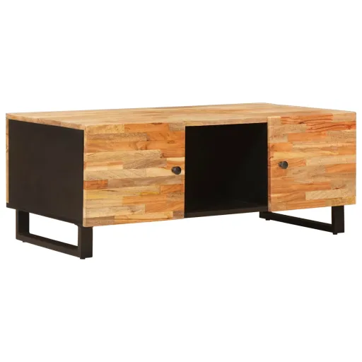 Mesa de Café Marrón 100 x 54 x 40 cm Madera de Mango Maciza