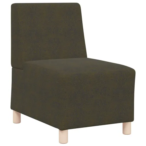 Unidad de Sofá Modular Sin Brazos Verde Militar 55 x 74 x 82 cm