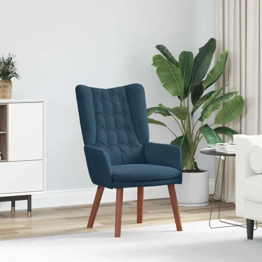 Sillón Azul 63 x 67 x 94 cm Terciopelo