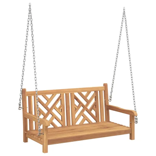 Banco Columpio Marrón 114 x 60 x 64 cm Madera de Teca Maciza