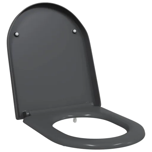 Asiento de WC Antracita 49 x 36 x 4 cm Duroplast