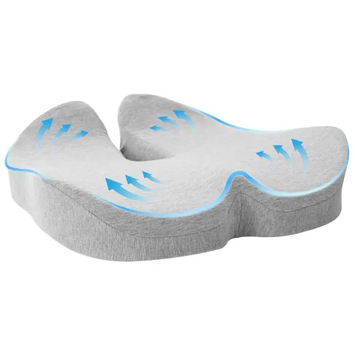 Almohada Con Almohada Gris Claro 50 x 43 x 10 cm Algodón