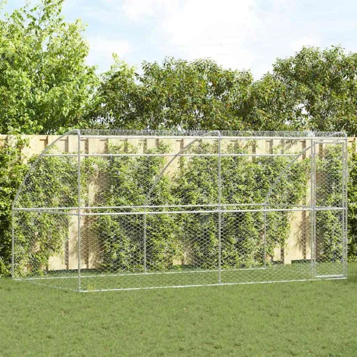 Refugio Para Perros   Plateado 4 x 2 x 2 m (2 pcs)