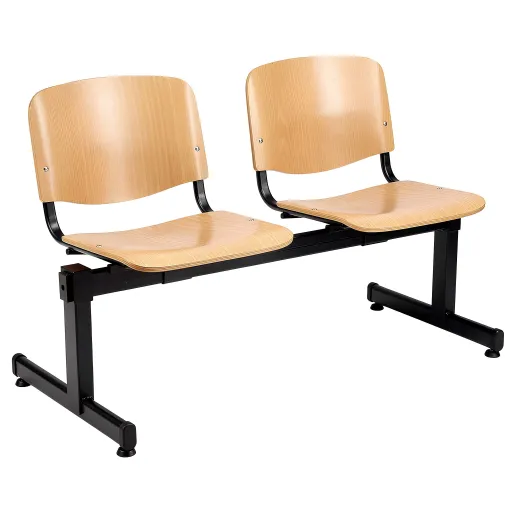 Sillas de Recepción 2 Plazas Fijas Viga Iso 03 (Sillas de Oficina)