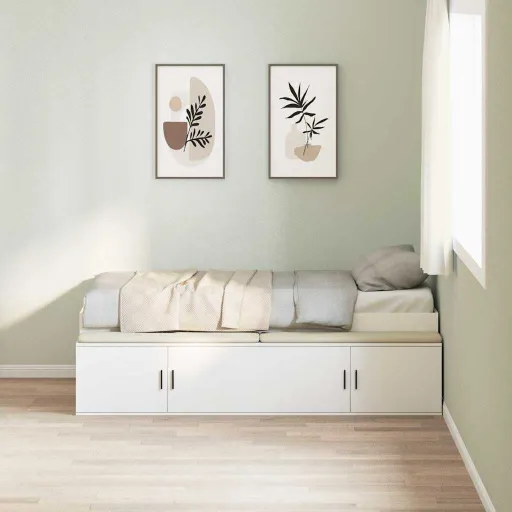 Estructura de Cama Con Cajón 100 x 200 cm Madera Contrachapada