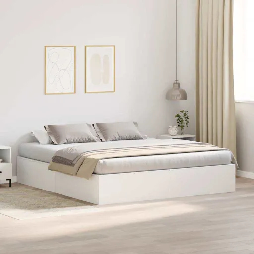 Cama Con Almacenamiento 180 x 200 cm Madera Contrachapada