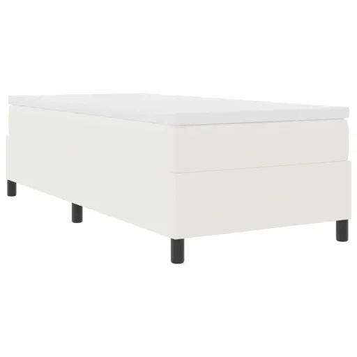 Cama de Plataforma Crema 90 x 200 cm Tela