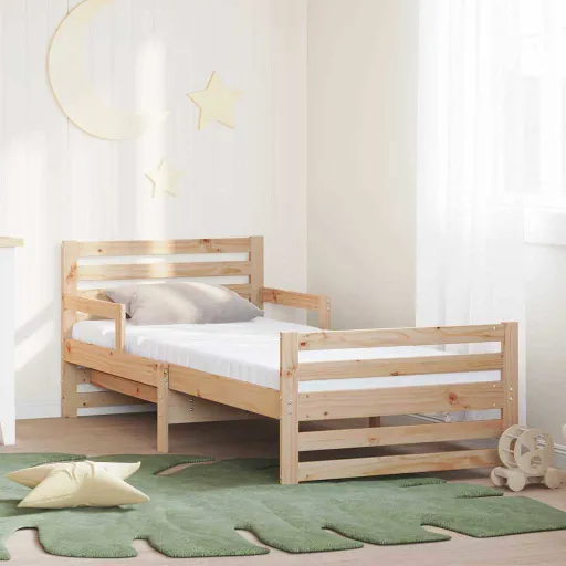 Estructura de Cama Marrón 80 x 200 cm Madera de Pino Macizo
