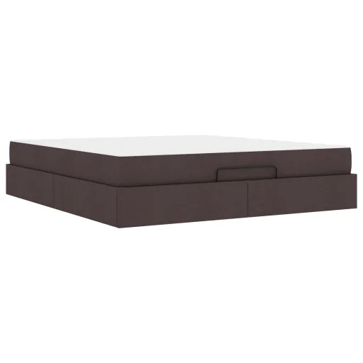 Estructura de Cama Con Colchón Con Colchón   Canela Tela (2 pcs)