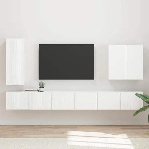 Conjunto de Mueble Para TV de Pared Montaje en la Pared   (6 pcs)