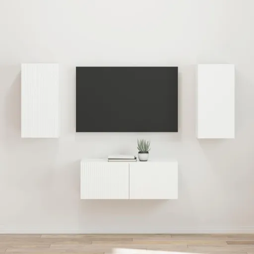 Conjunto de Mueble de TV   Madera de Ingeniería (2 pcs)
