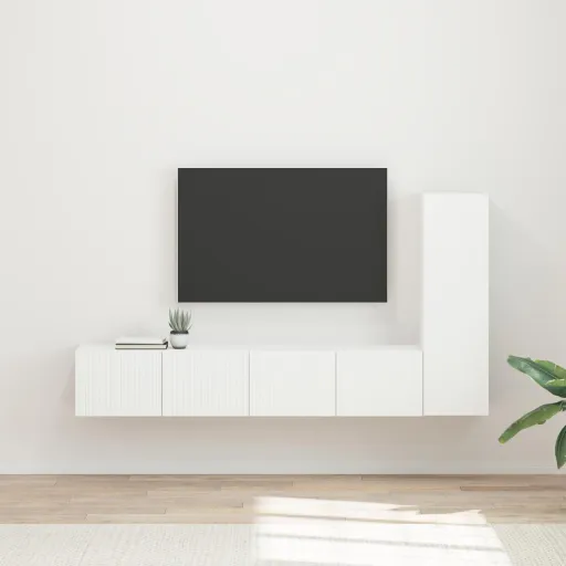 Conjunto de Mueble de TV   Madera de Ingeniería (3 pcs)