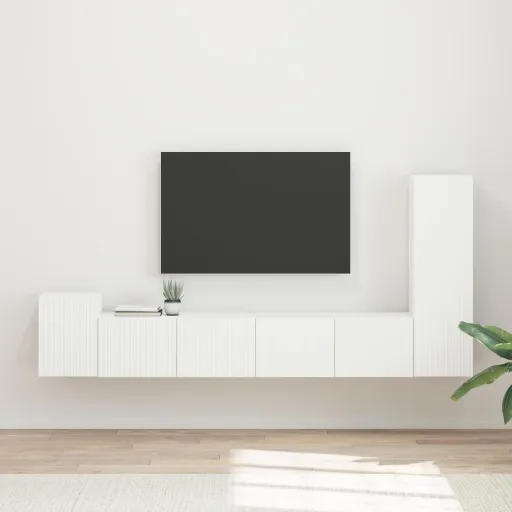 Conjunto de Mueble de TV   Madera de Ingeniería (3 pcs)