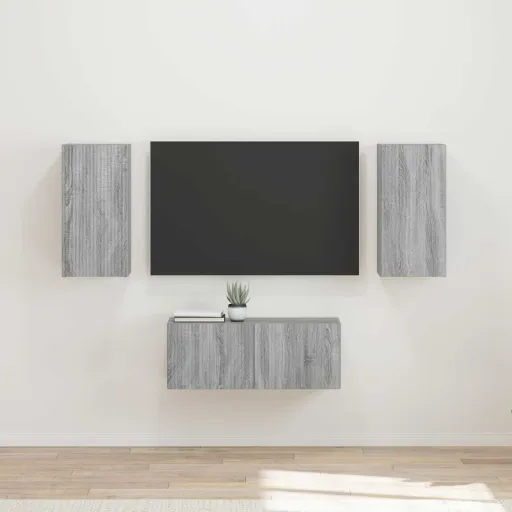 Conjunto de Mueble de TV   Gris Sonoma Madera de Ingeniería (6 pcs)