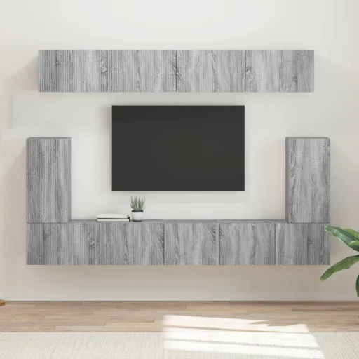 Conjunto de Mueble de TV   Gris Sonoma Madera de Ingeniería (5 pcs)