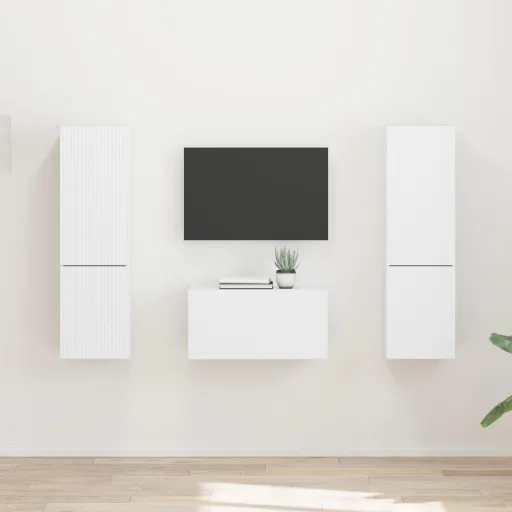 Conjunto de Mueble de TV   Madera de Ingeniería (5 pcs)