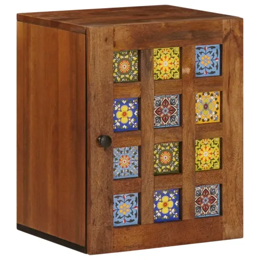 Gabinete Colgante de Baño Con Puerta Nogal 38 x 33 x 48 cm