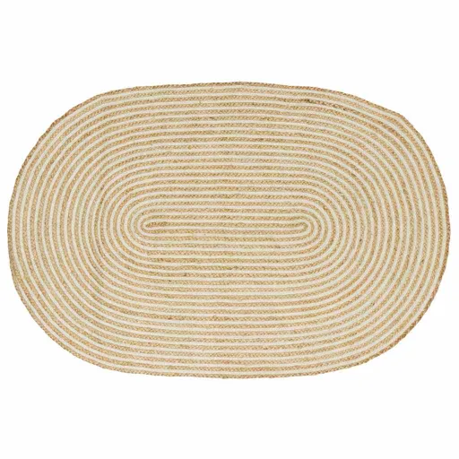 Alfombra Natural y 100 x 152 cm Yute