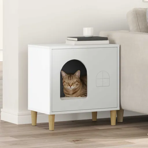 Casa Para Gatos 51 x 30 x 52 cm Madera de Ingeniería