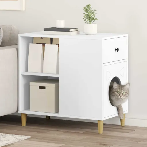 Casa Para Gatos 72 x 42.5 x 70 cm Madera de Ingeniería