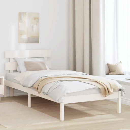 Estructura de Cama Blanco 80 x 200 cm Madera Maciza de Pino