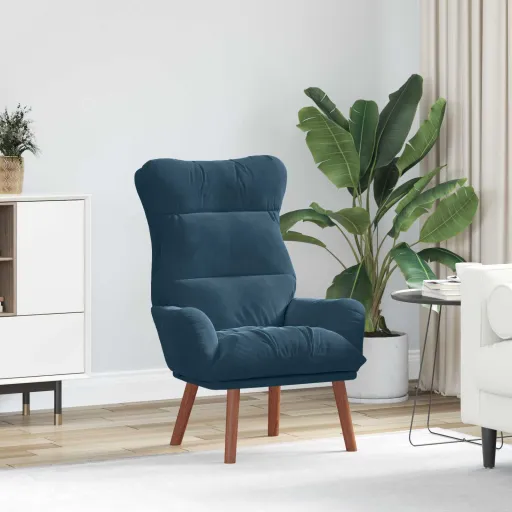 Sillón Azul 69 x 74 x 93 cm Terciopelo