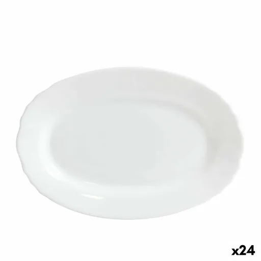 Fuente de Cocina Bormioli Ebro Vidrio Ovalado 23 x 15,5 x 2,1 cm (24 Unidades)