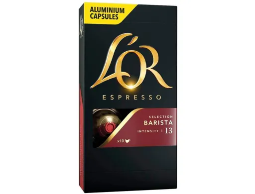 Cafe l'or Espresso Barista Intensidad 13 Caja de 10 Capsulas Xxl Compatible Nespresso