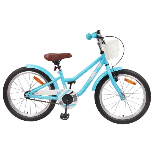 Bicicleta Infantil 20 Pulgadas Para 6-11 Años Azul Claro