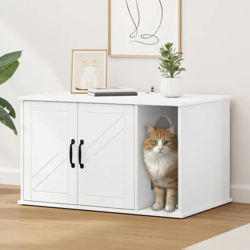 Casa Para Gatos 85 x 55 x 50 cm Madera de Ingeniería