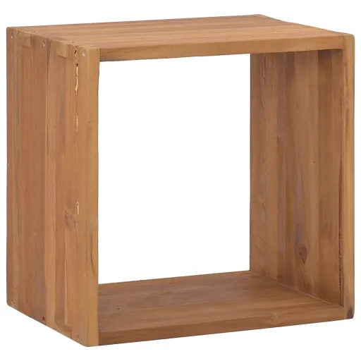 Mesita de Noche de Madera Maciza de Teca 40x30x40 cm
