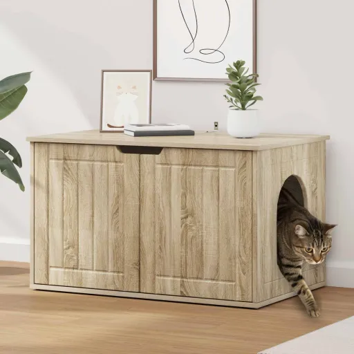 Casa Para Gatos Sonoma 85 x 55 x 50,5 cm Madera de Ingeniería