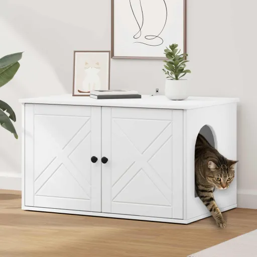 Casa Para Gatos 85 x 55 x 50,5 cm Madera de Ingeniería