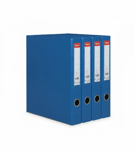 Conjunto de Pastas de Archivo Azul Almaço PP/Papel Avalon Azul Oscuro 330x260x160